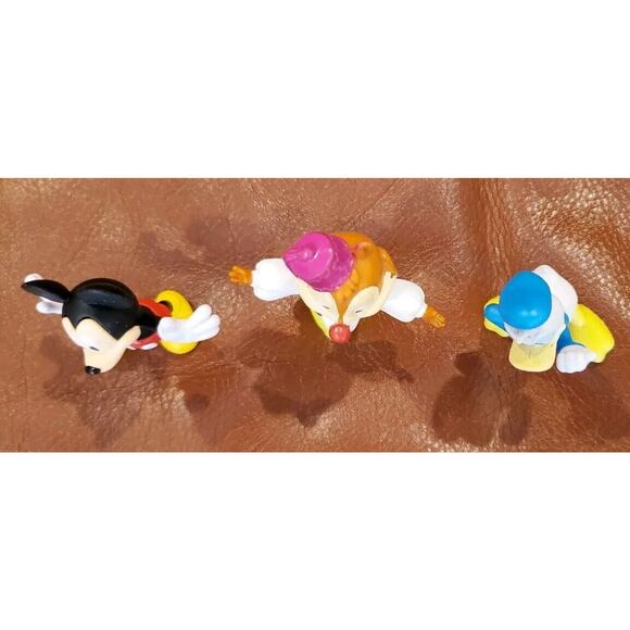 Set Of Three Disney Figures Donald Duck Mickey Mouse Dale Chipmunk Replacements - Picture 3 of 14